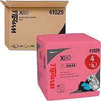 Wypall PowerClean X80 Heavy Duty Cloths Extended Use Cloths - Quarter-fold (KCC41029)