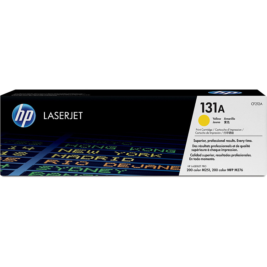 HP 131A (HEWCF212A) Original Laser Toner Cartridge - Single Pack - Yellow - 1 Each