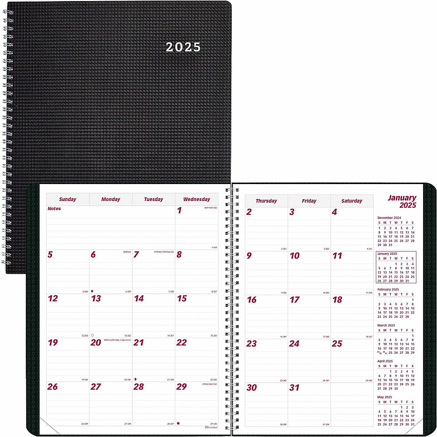 Brownline Monthly Planner (CB1262VBLK)