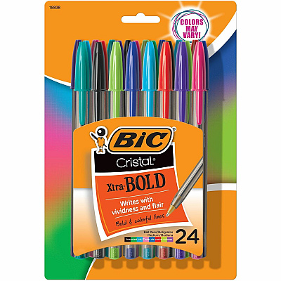 BIC Cristal Ballpoint Pen (BICMSBAPP241AST)