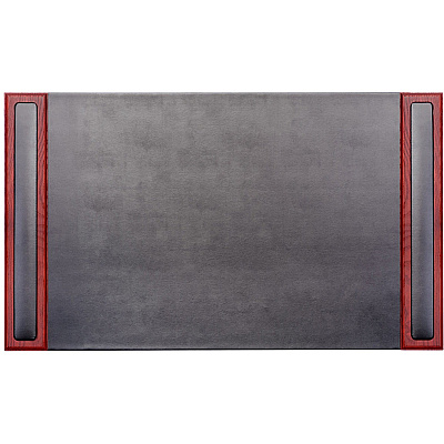 Dacasso Rosewood & Leather Side-Rail Desk Pad (P8001)
