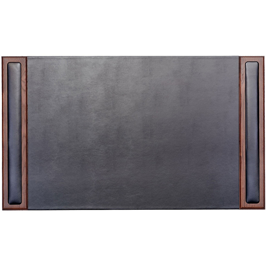 Dacasso Walnut & Leather Side-Rail Desk Pad (P8401)