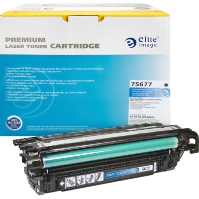 Elite Image Remanufactured Laser Toner Cartridge - Alternative for HP 647A (CE260A) - Black - 1 Each (75677)