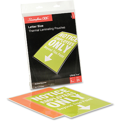 GBC UltraClear Thermal Laminating Pouches (GBC3200577)