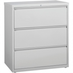 Lorell 3-Drawer Light Gray Lateral Files (88029)