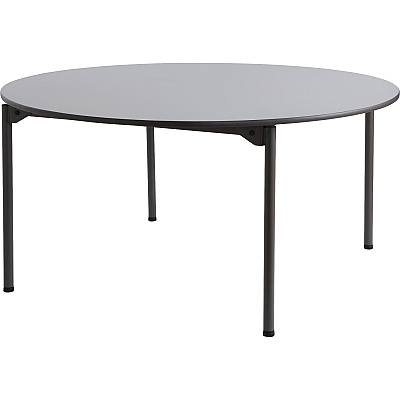 Iceberg Maxx Legroom Wood Round Folding Table (ICE65867)