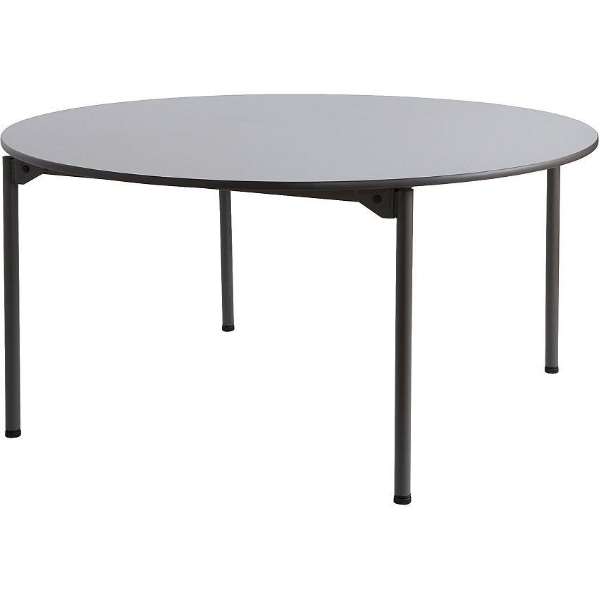Iceberg Maxx Legroom Wood Round Folding Table (ICE65867)
