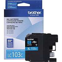 Brother Genuine Innobella LC103C High Yield Cyan Ink Cartridge