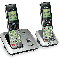 Vtech CS6619-2 DECT 6.0 Cordless Phone - Black, Silver