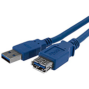 StarTech 1m Blue Usb 3.0 Extension Cable M/f (USB3SEXT1M)