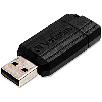 Verbatim 8GB PinStripe USB Flash Drive - Black (VER49062)
