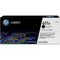 HP 651A (CE340A) Original Laser Toner Cartridge - Single Pack - Black - 1 Each