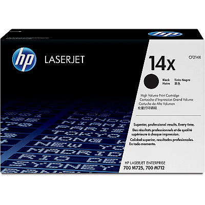 HP 14X (HEWCF214X) Original High Yield Laser Toner Cartridge - Single Pack - Black - 1 Each