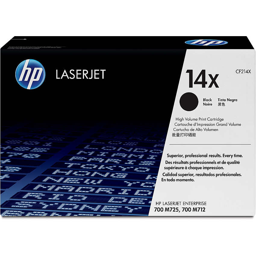HP 14X (HEWCF214X) Original High Yield Laser Toner Cartridge - Single Pack - Black - 1 Each