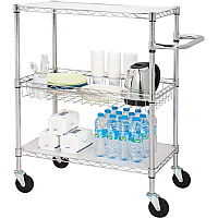 Lorell 3-Tier Rolling Cart (LLR84858)