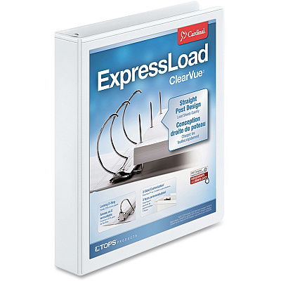 Cardinal ExpressLoad ClearVue Lock D-Ring Binder (CRD49110)