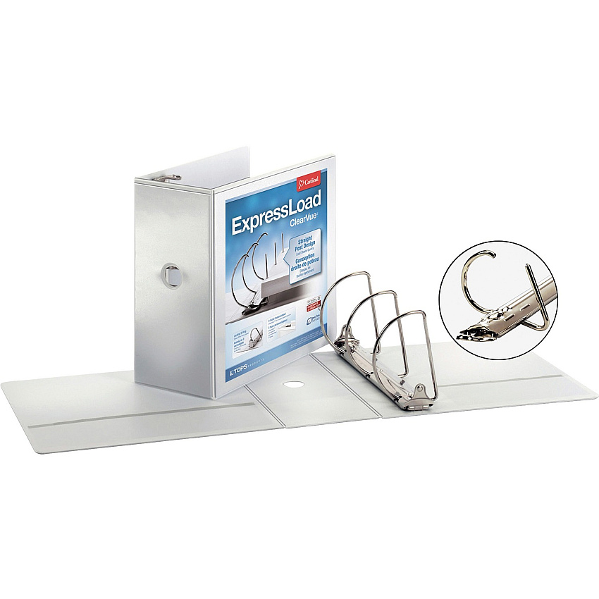 Cardinal ExpressLoad ClearVue Lock D-Ring Binder (CRD49150)