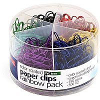 Officemate Coated Paper Clips, 450/Pack (OIC97227)