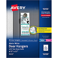 Avery Laser Inkjet Tear-Away Cards Door Hanger (AVE16150)