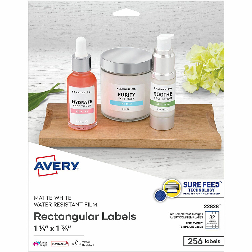 Avery Removable Durable Rectangle Labels (AVE22828)