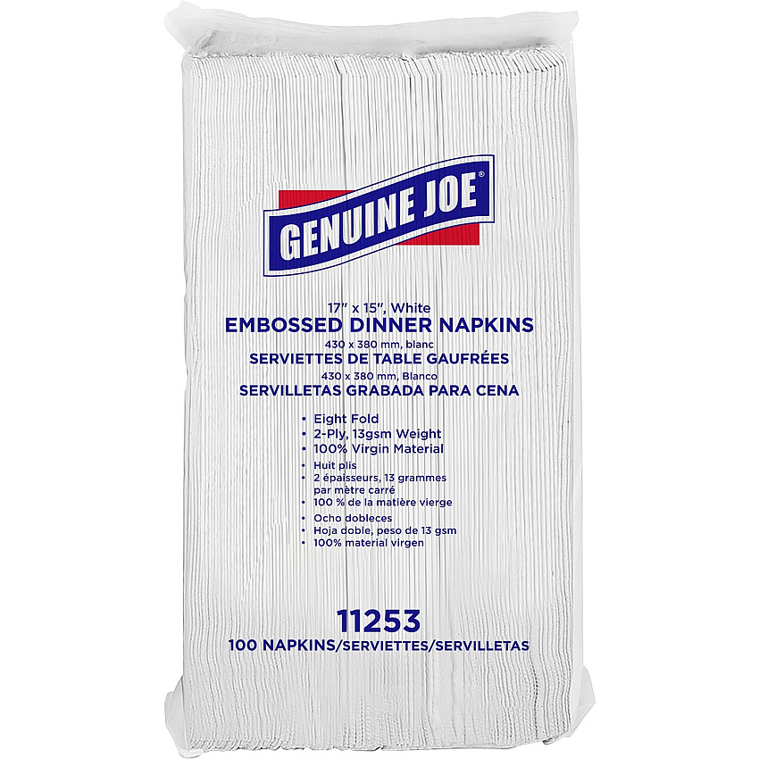 Genuine Joe Embossed Dinner Napkins (GJO11253)