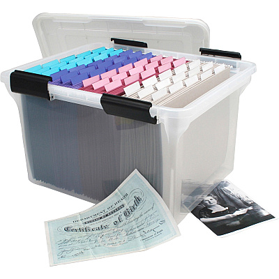 IRIS Weathertight Clear File Box (IRS110600)