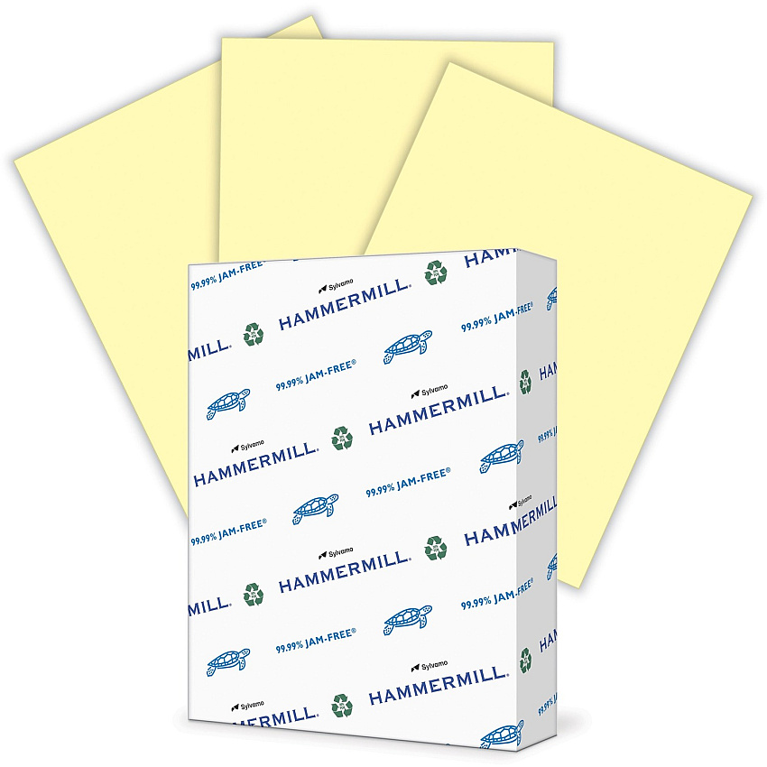 Hammermill Colors Recycled Copy Paper - Canary (HAM104307)