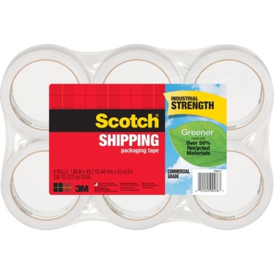 Scotch Greener Commercial-Grade Shipping/Packaging Tape (3750G6)