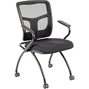 Lorell Mesh Back Nesting Training/Guest Chairs (LLR84374)