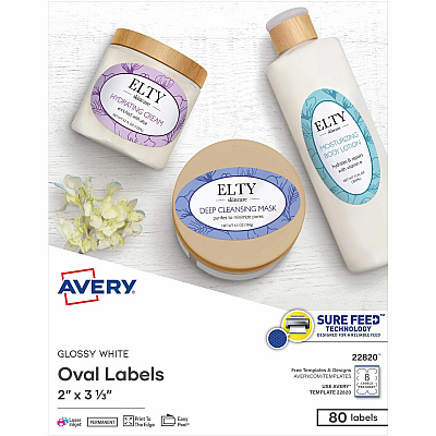 Avery Easy Peel Oval Labels (AVE22820)