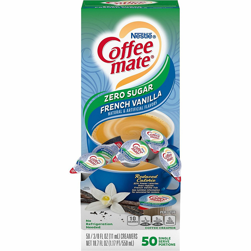 Coffee-mate Coffee-mate Zero-Sugar Liquid Coffee Creamer Singles (NES91757)
