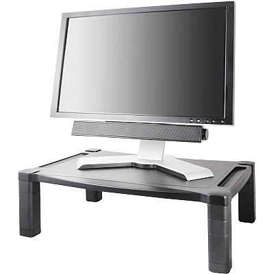 Kantek Extra Wide Adjustable Monitor Laptop Stand 20inx13in Single (KTKMS500)