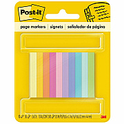 Post-it Page Markers - 1/2"W - Bright Colors (MMM67010AB)