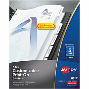 Avery Customizable Print-On Dividers (AVE11517)