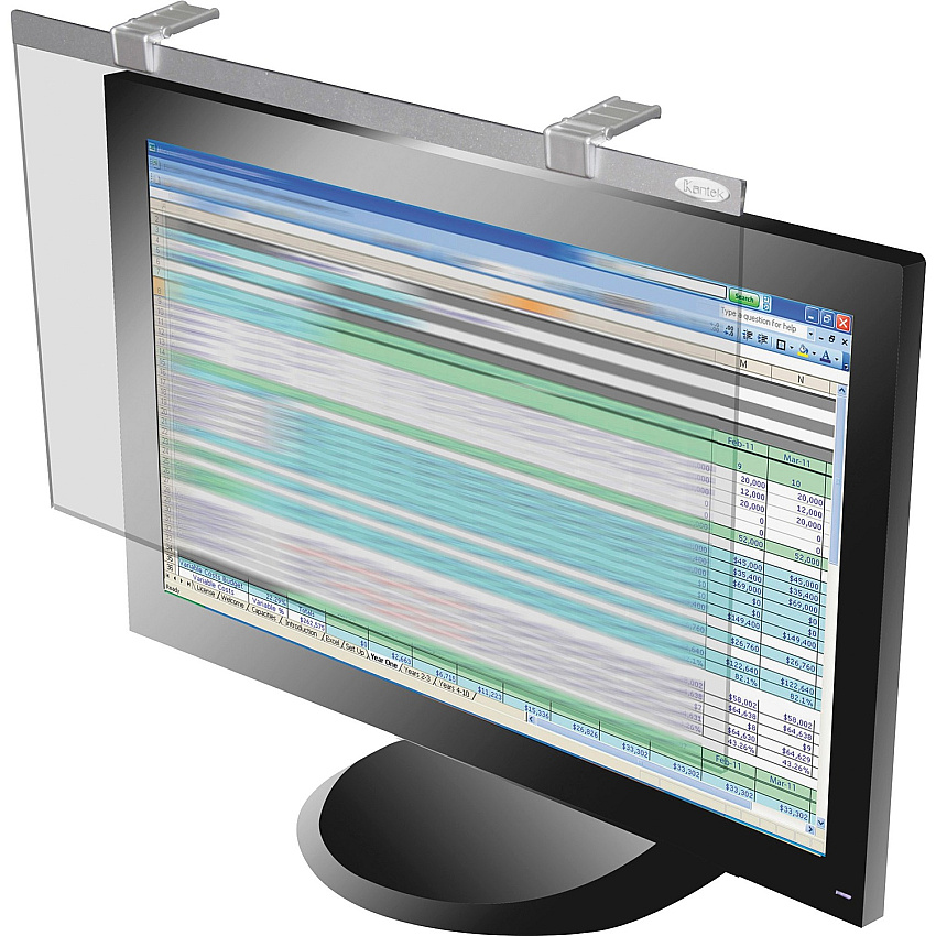 Kantek LCD Privacy/antiglare Wide Screen Filters Silver (KTKLCD22WSV)