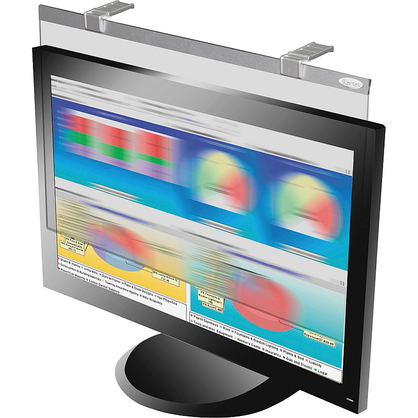 Kantek LCD Privacy/antiglare Wide Screen Filters Silver (KTKLCD24WSV)