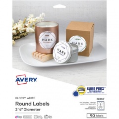 Avery Circle Labels - Sure Feed Technology (22830)