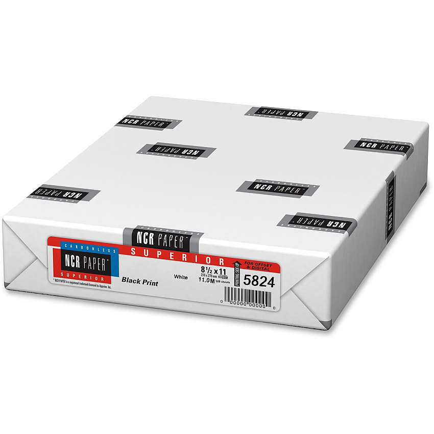 NCR Paper CFB Superior Carbonless Sheets - White (NCR5824)