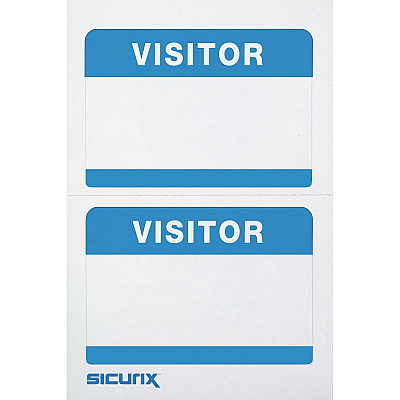 SICURIX Self-adhesive Visitor Badge (BAU67630)