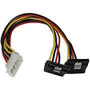 StarTech 12in Lp4 To 2x Right Angle Sata Power (PYO2LP4LSATR)