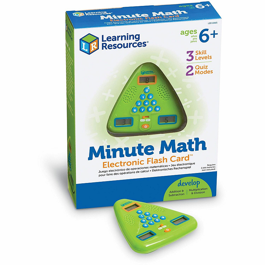 Learning Resources Minute Math Electronic Flash Card (LRNLER6965)