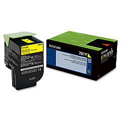 Lexmark 701Y Toner Cartridge (LEX70C10Y0)
