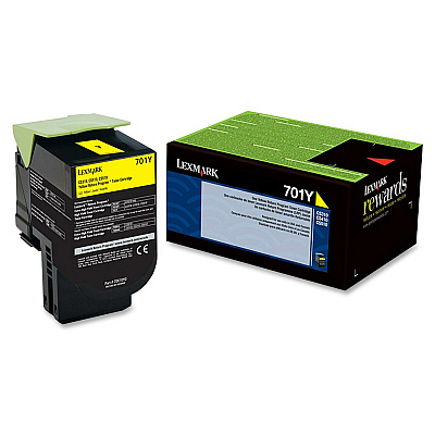 Lexmark 701Y Toner Cartridge (LEX70C10Y0)