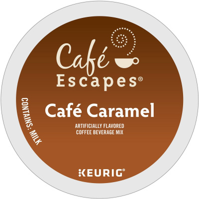 Cafe Escapes K-Cup Cafe Caramel Coffee (6813)