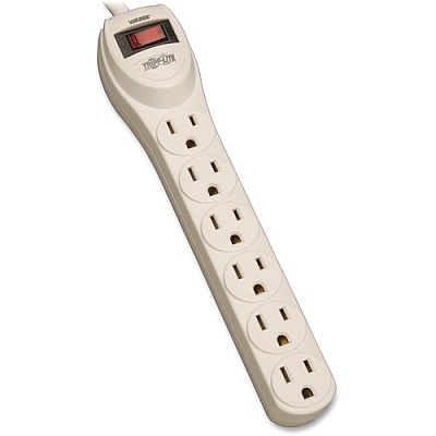 Tripp Lite Waber Power Strip 6-Outlet Industrial 5-15R 5-15P 4ft Cord 120V (PS6)