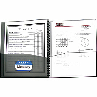 C-Line 8-Pocket Spiral-Bound Poly Portfolio (CLI33081)