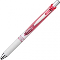 Pentel EnerGel Pink BCA Ribbon Pearl Retractable Liquid Gel Pen (BL77PWP)
