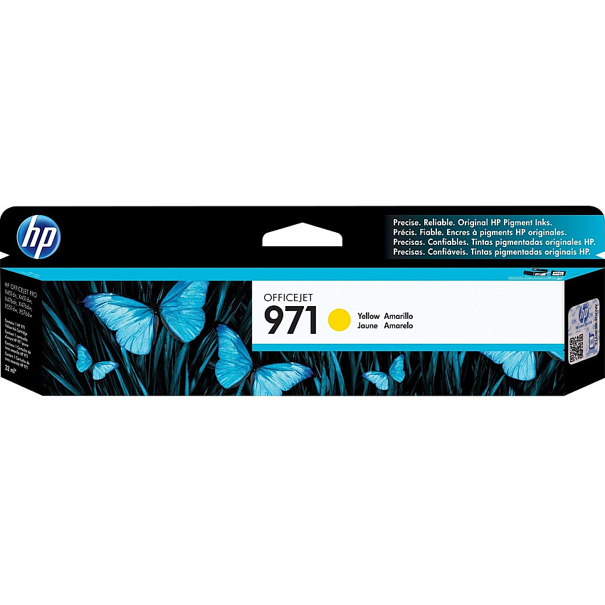 HP 971 (CN624AM) Original Standard Yield Inkjet Ink Cartridge - Single Pack - Yellow - 1 Each