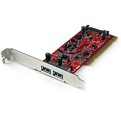 StarTech 2 Port Pci Usb 3.0 Card W/ Sata Power (PCIUSB3S22)