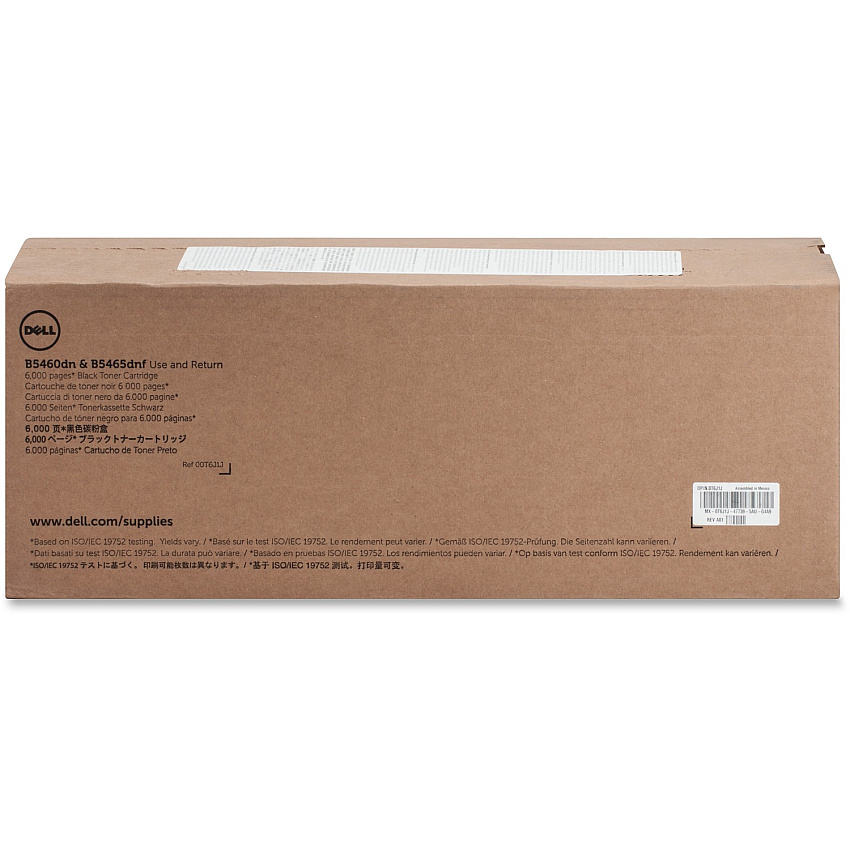 Dell Original Laser Toner Cartridge - Black - 1 Each (DLLT6J1J)